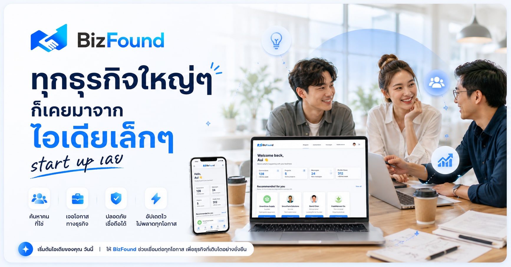เริ่มต้นไอเดียธุรกิจกับ BizFound